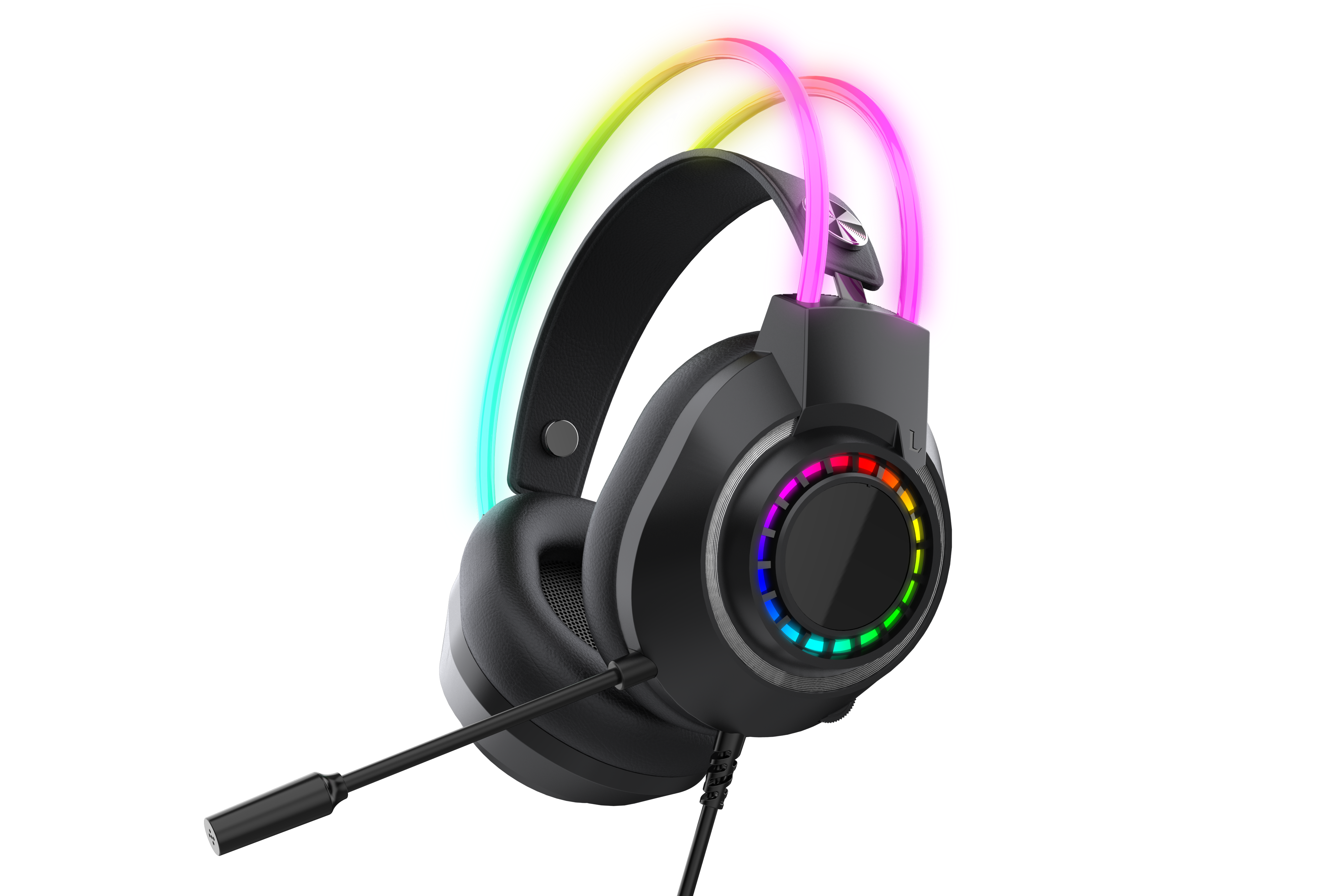 Gaming Headset with lights on headband